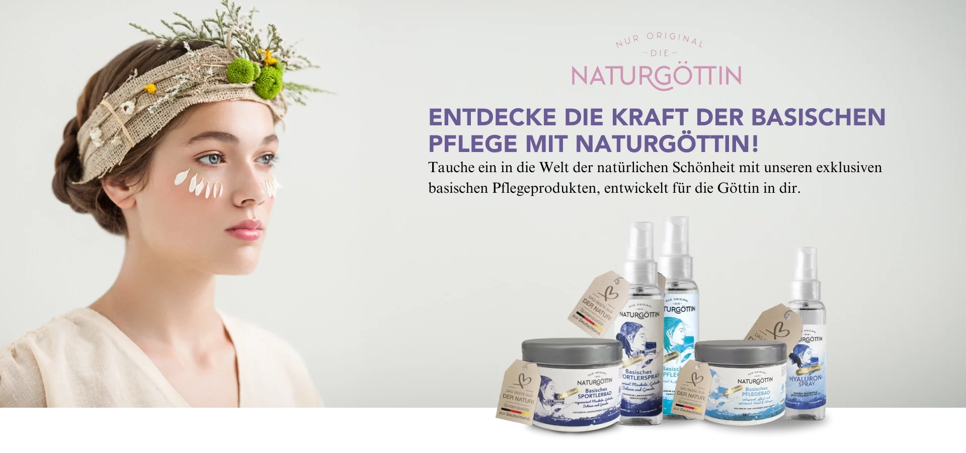 strahlende Haut und natürliche Schönheit mit Naturgöttin Hautpflege
