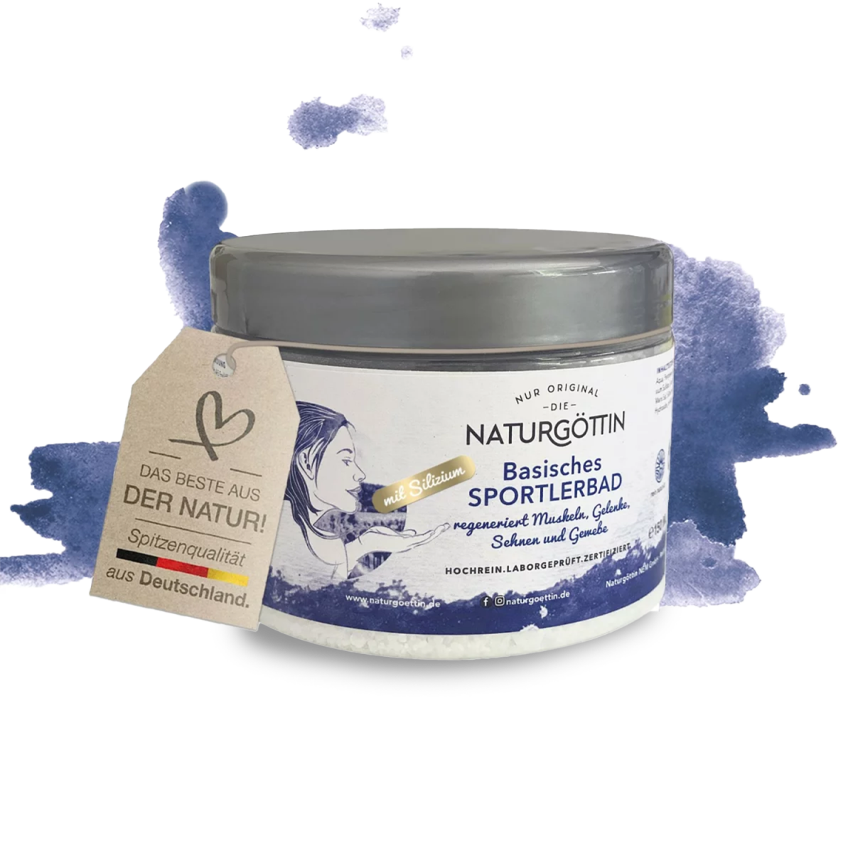Salco Badesalz Sport Therapy – 1 Kg, Regenerierendes Solebad Für Sportler, Mit Hochkonzentrierten Mineralien, Zur Entspannung & Erholung